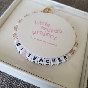 Little Words Project Teacher Beaded Bracelet, NIB